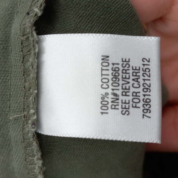 Candies Utility Vest Eyelet Detailing 100% Cotton Zip Burron Front Size Medium - Picture 8 of 9